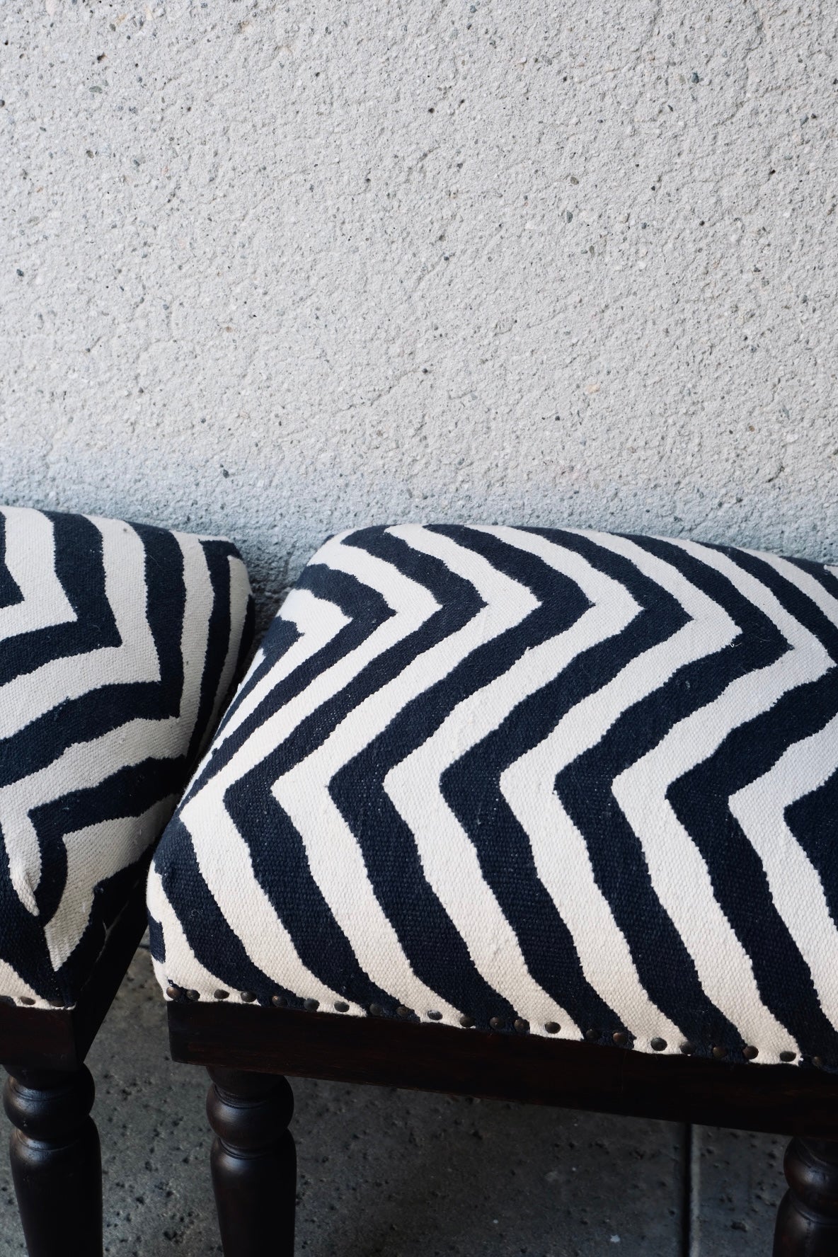 Zebra Footstools (Vintage)