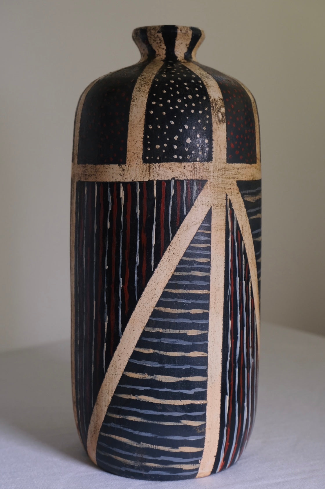 Hand Painted Tribal Vase (Amerikkka version)