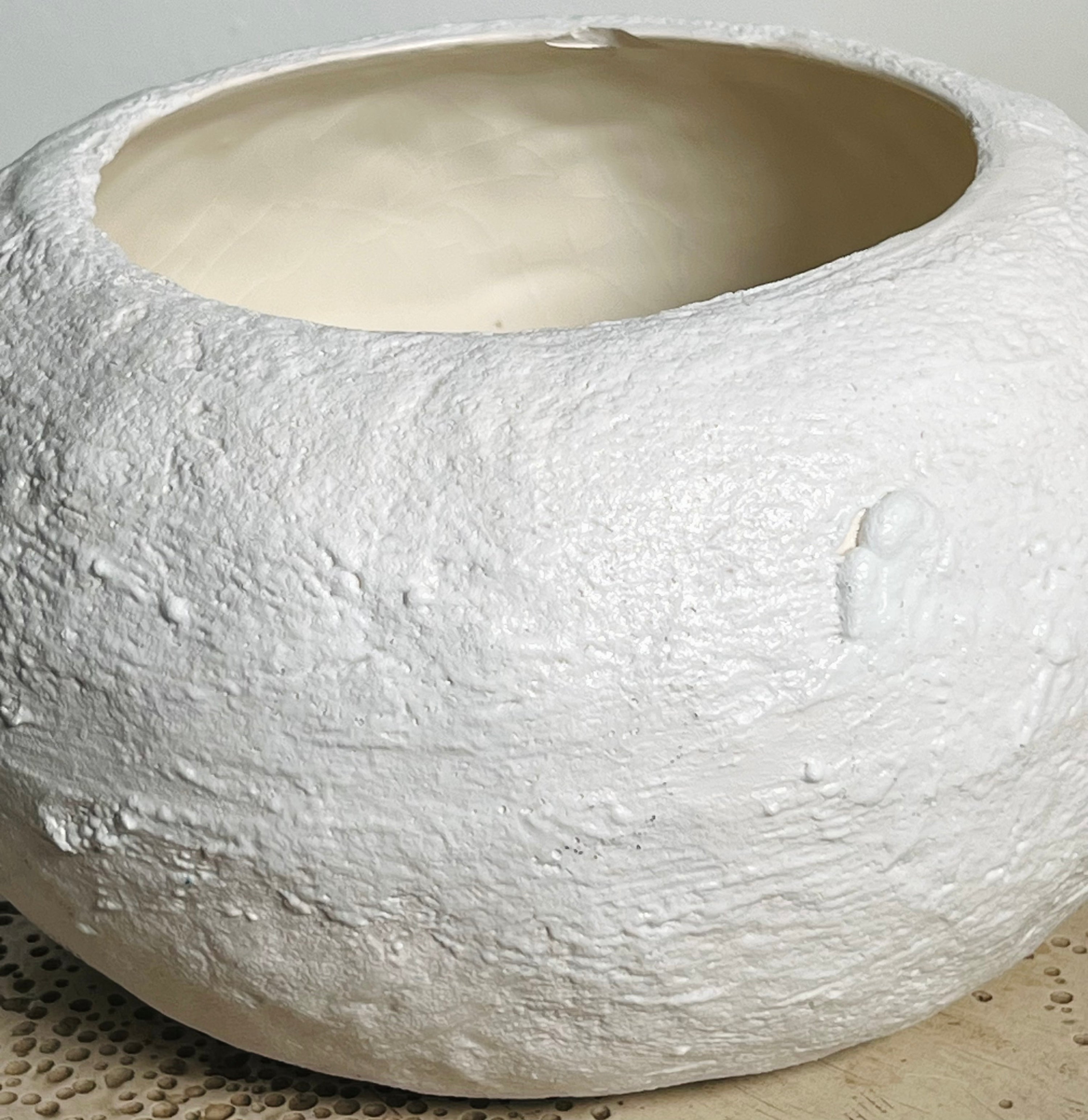 White Textured Studio Bowl (Vintage)