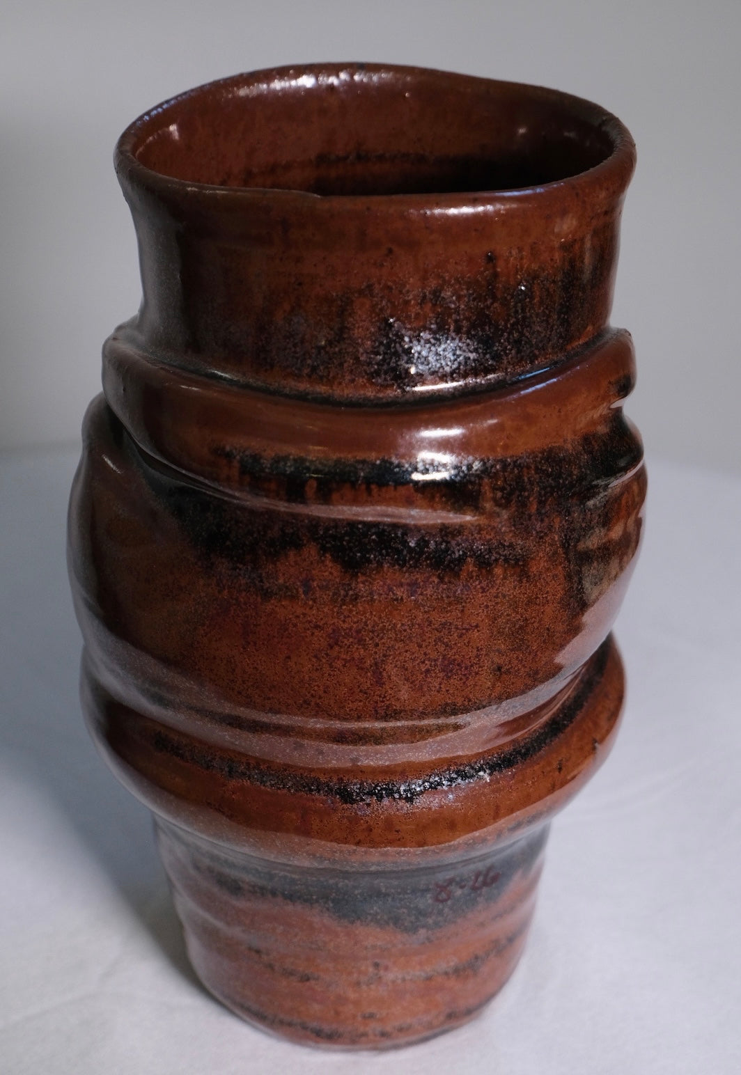 Anagama Brown Vase (Vintage)