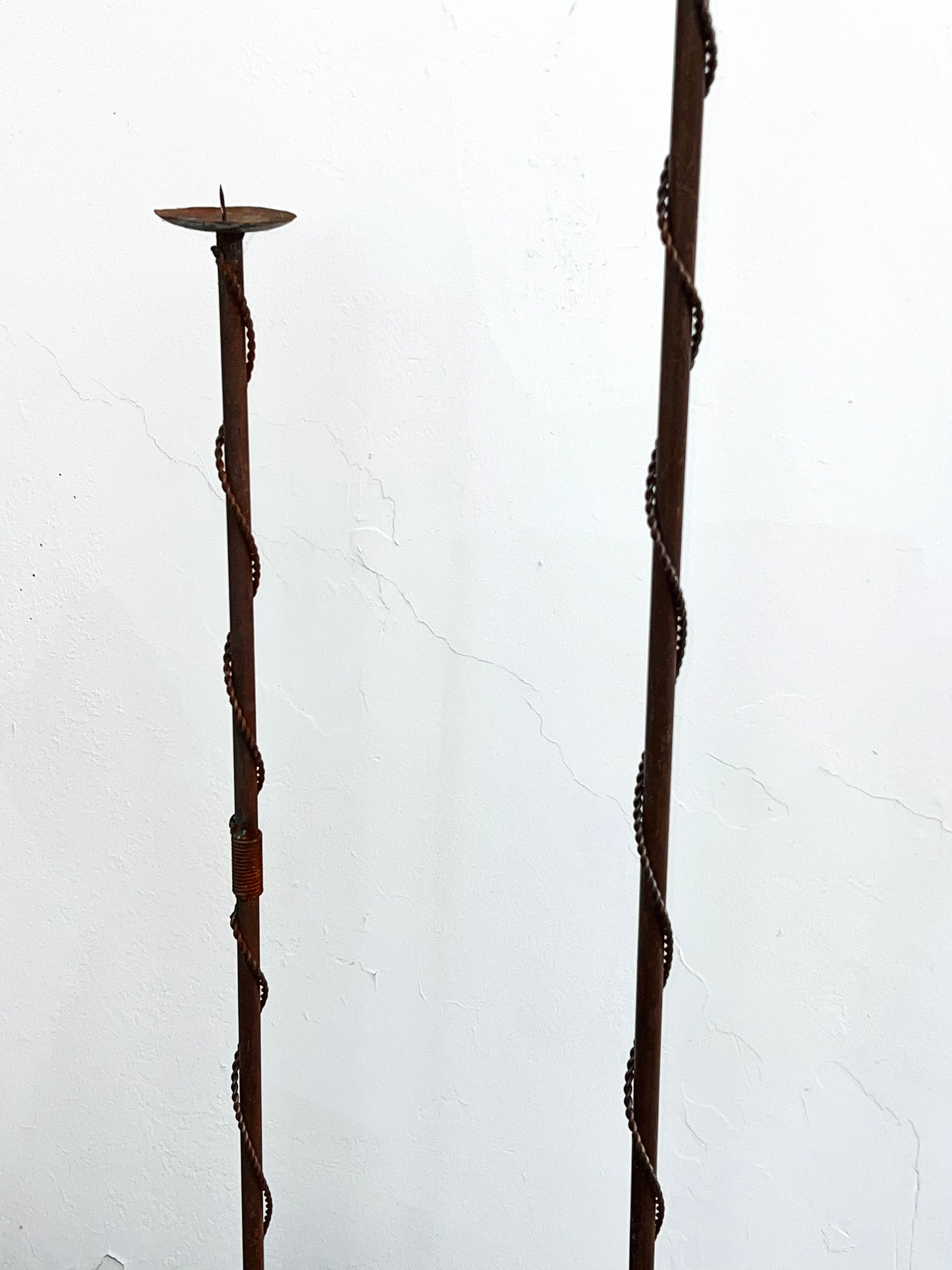 Wrought Iron Torches (Vintage)