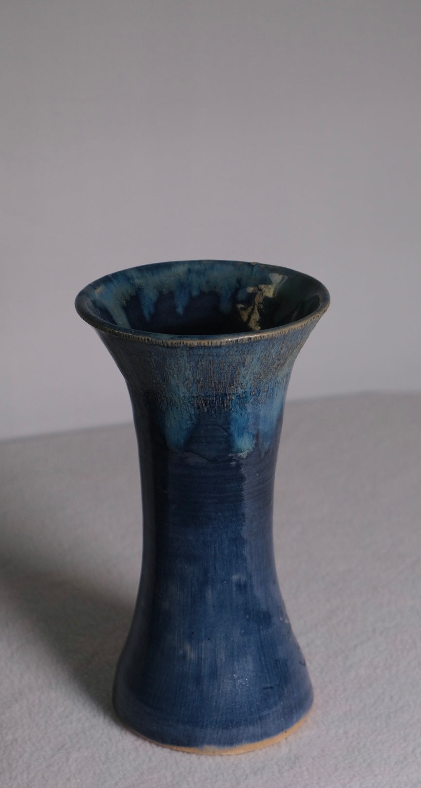 Blue MCM Sleek Glazed Vase (Vintage) (sOLD)