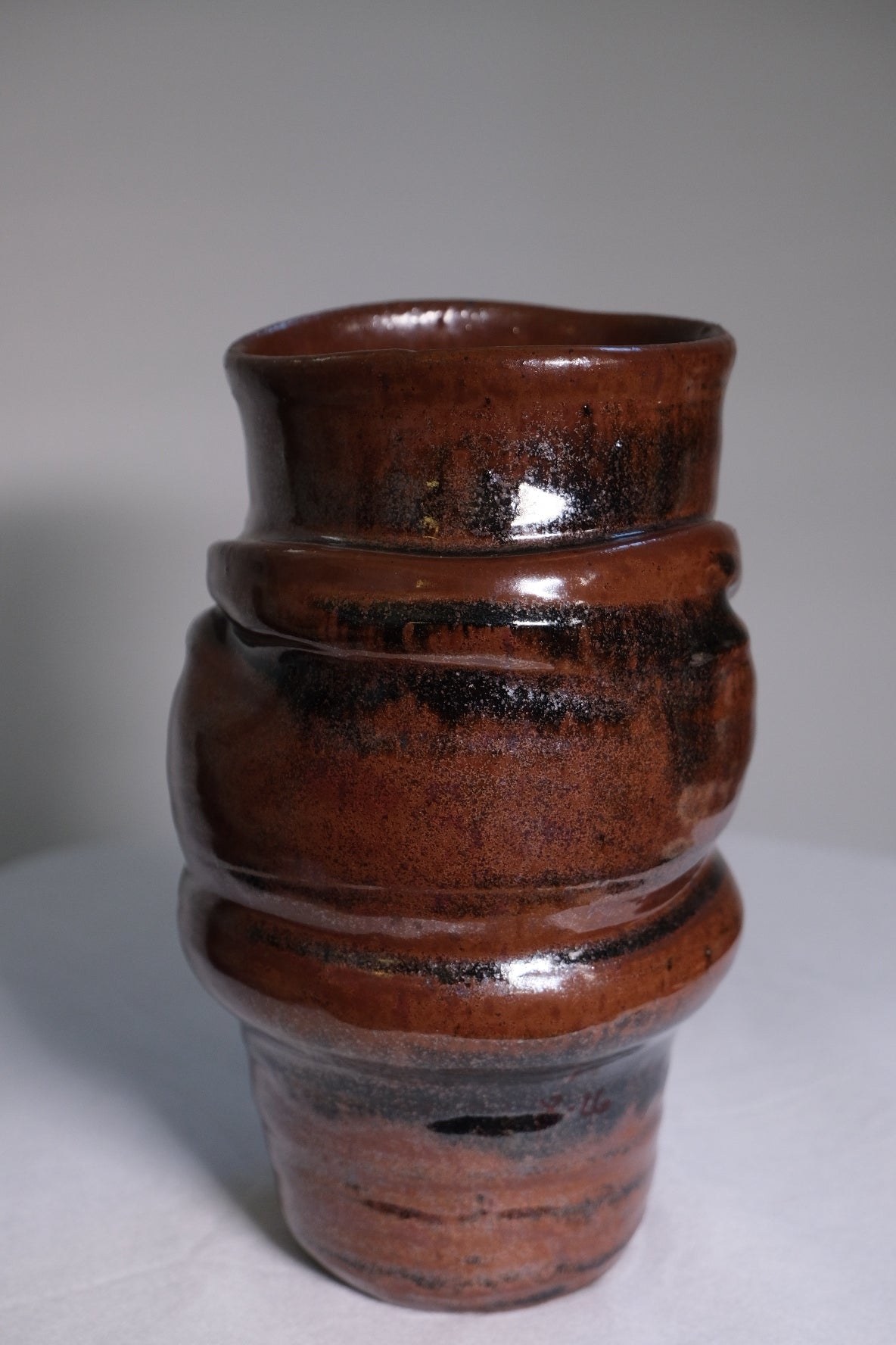 Anagama Brown Vase (Vintage)