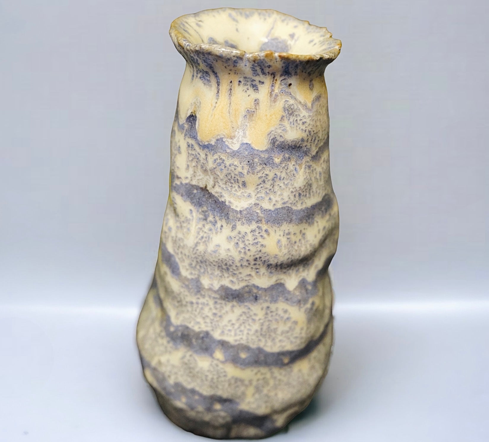 MCM Purple/White Banded Vase (SOLD)