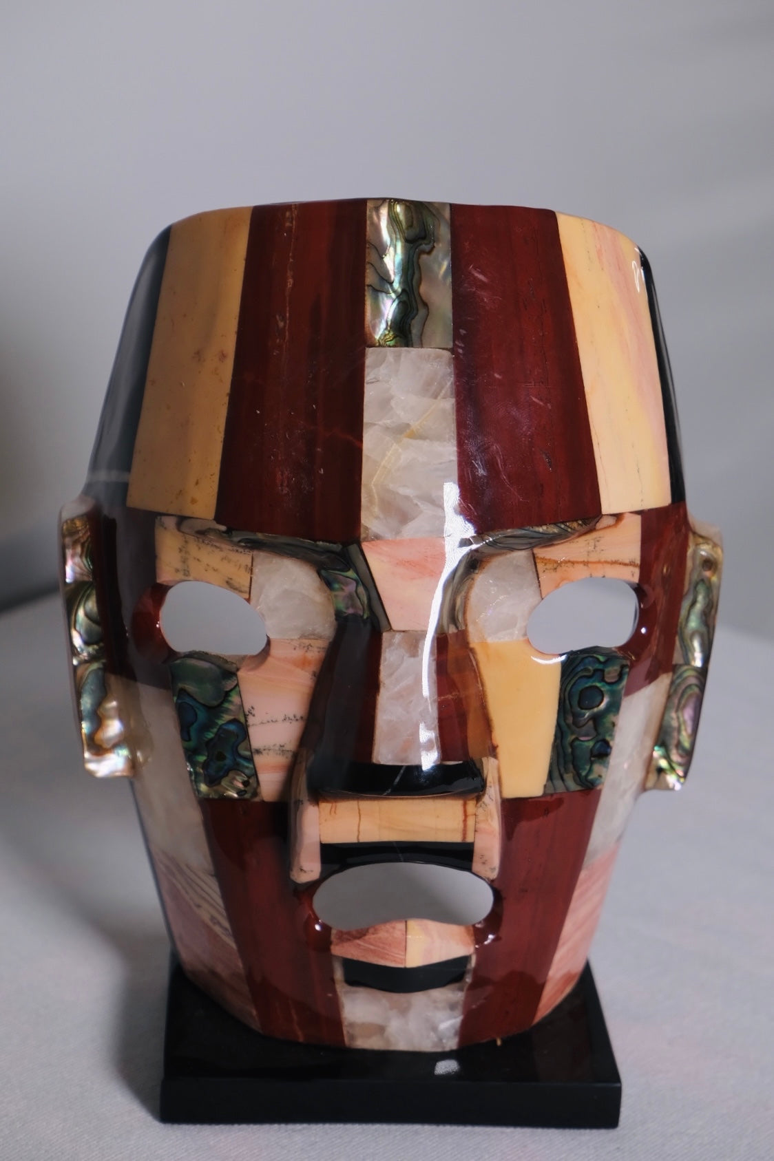 Aztec Mother of Pearl Death Mask (Vintage)