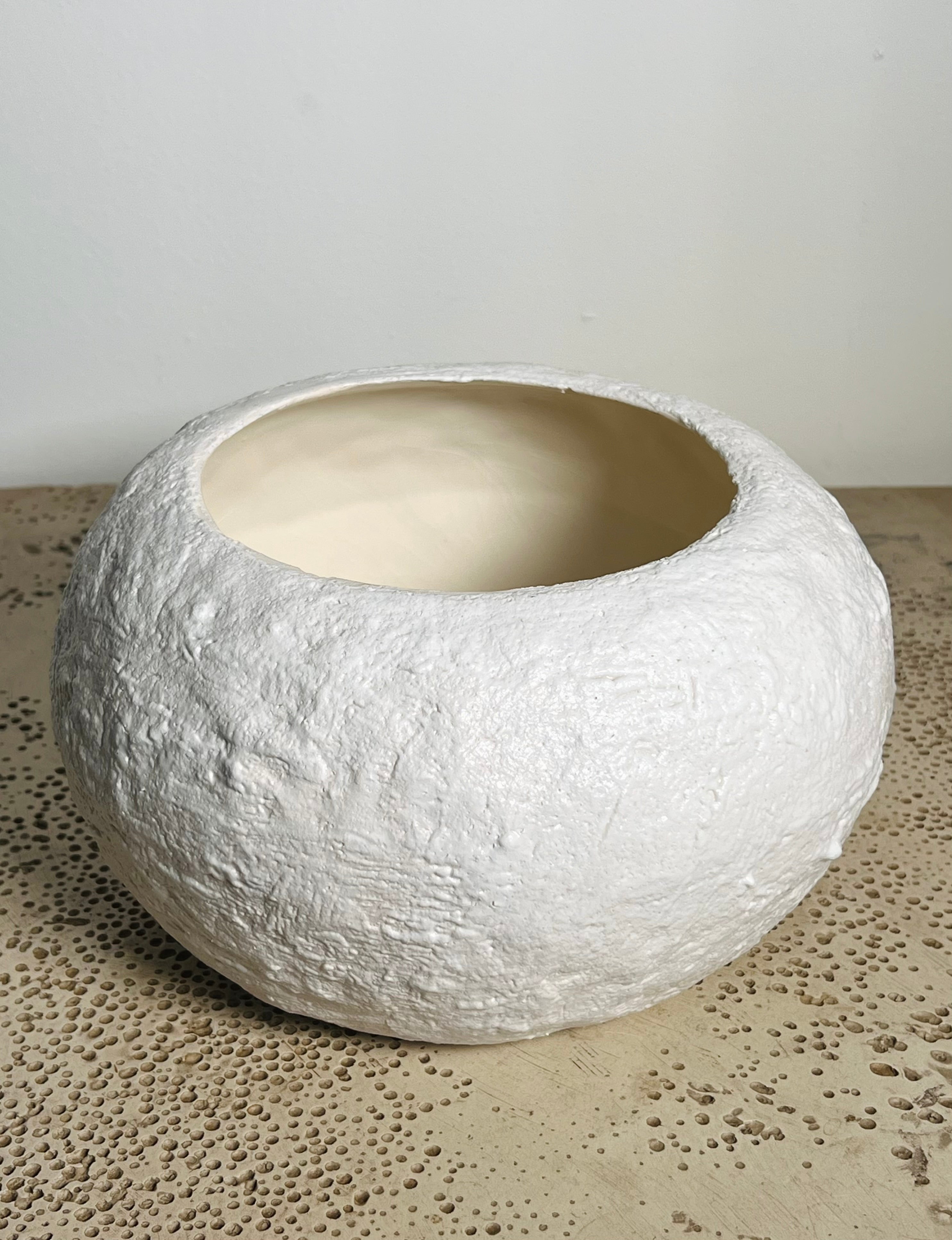 White Textured Studio Bowl (Vintage)