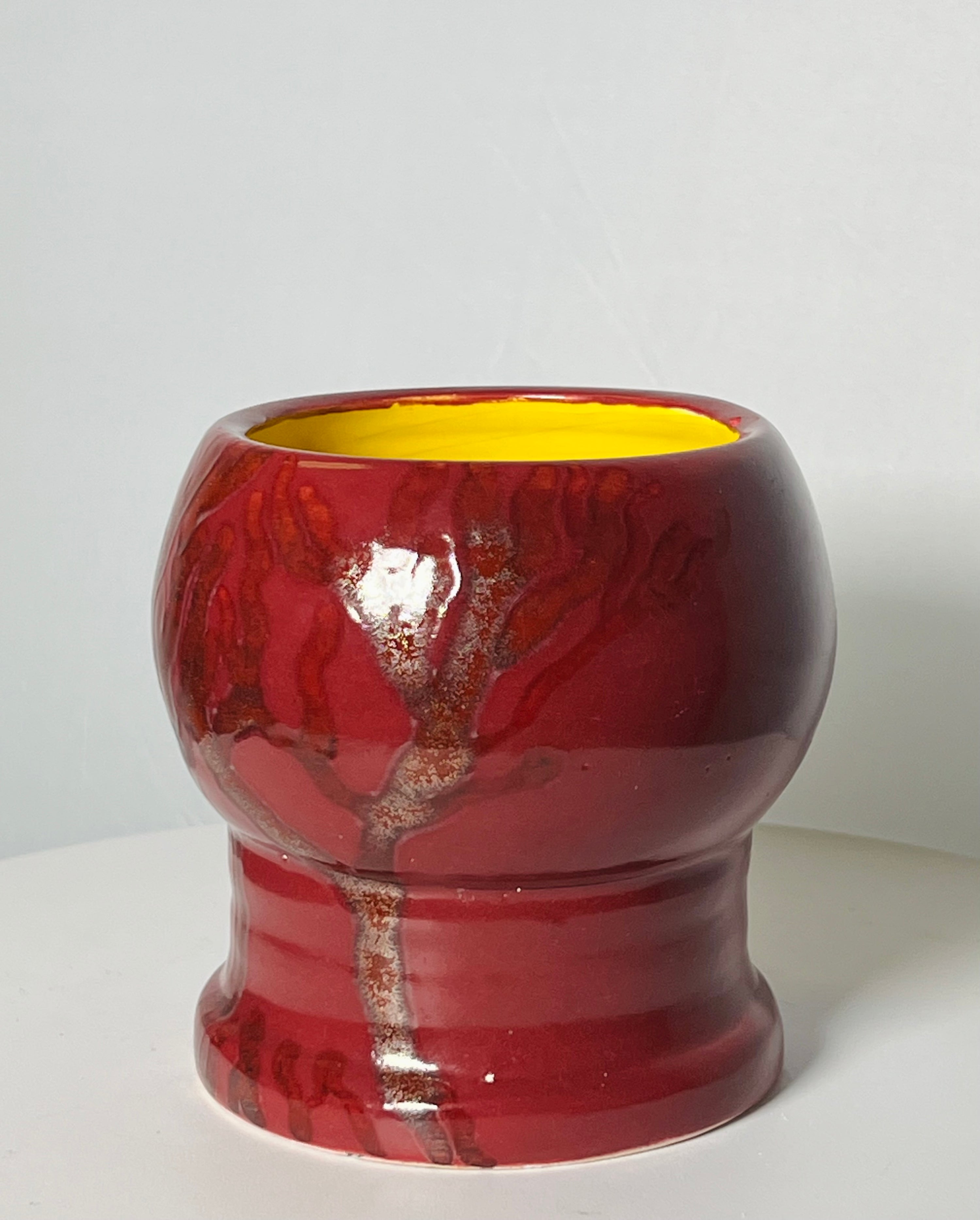 Small Red Retro Vase (Vintage)