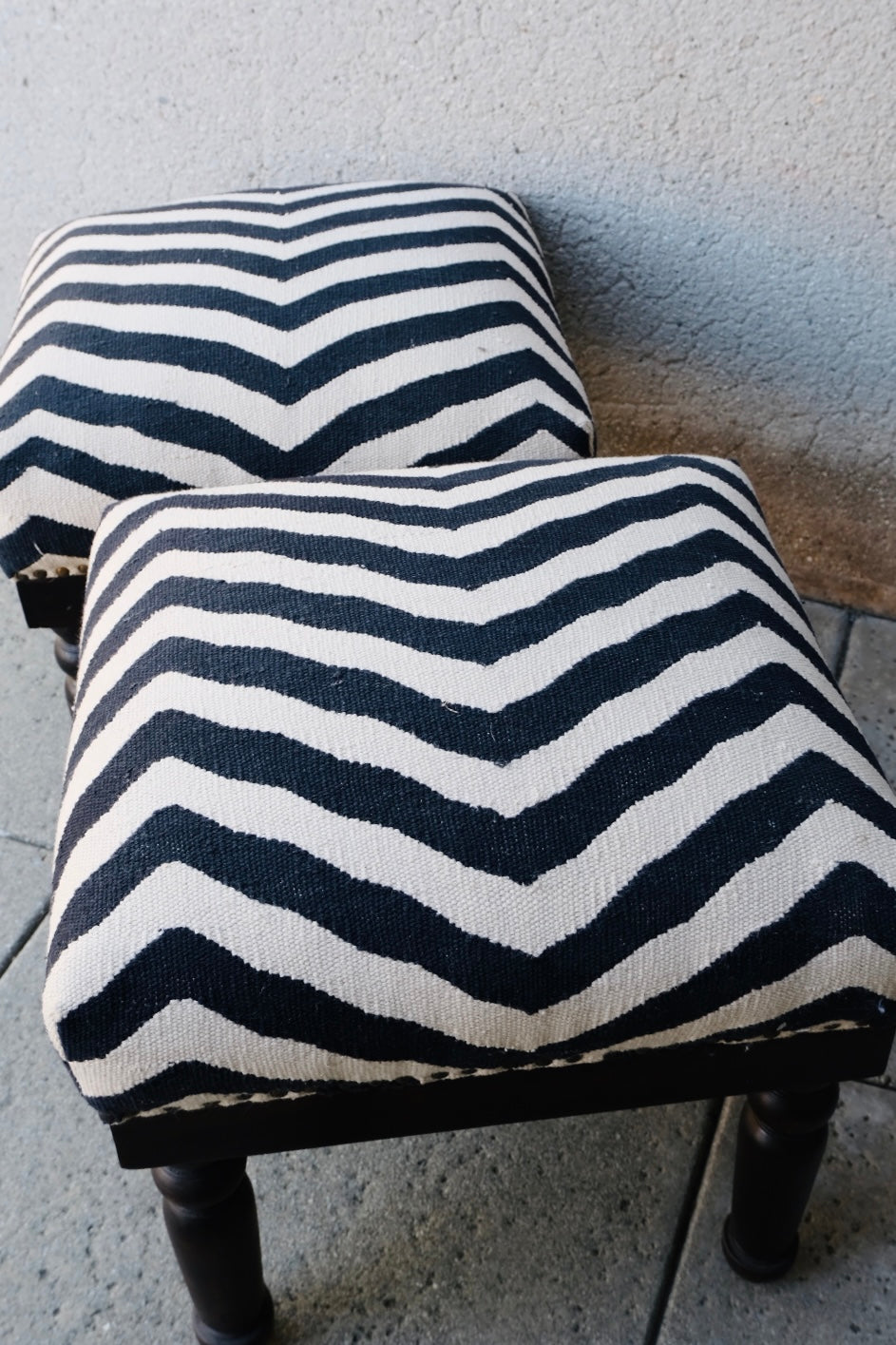 Zebra Footstools (Vintage)