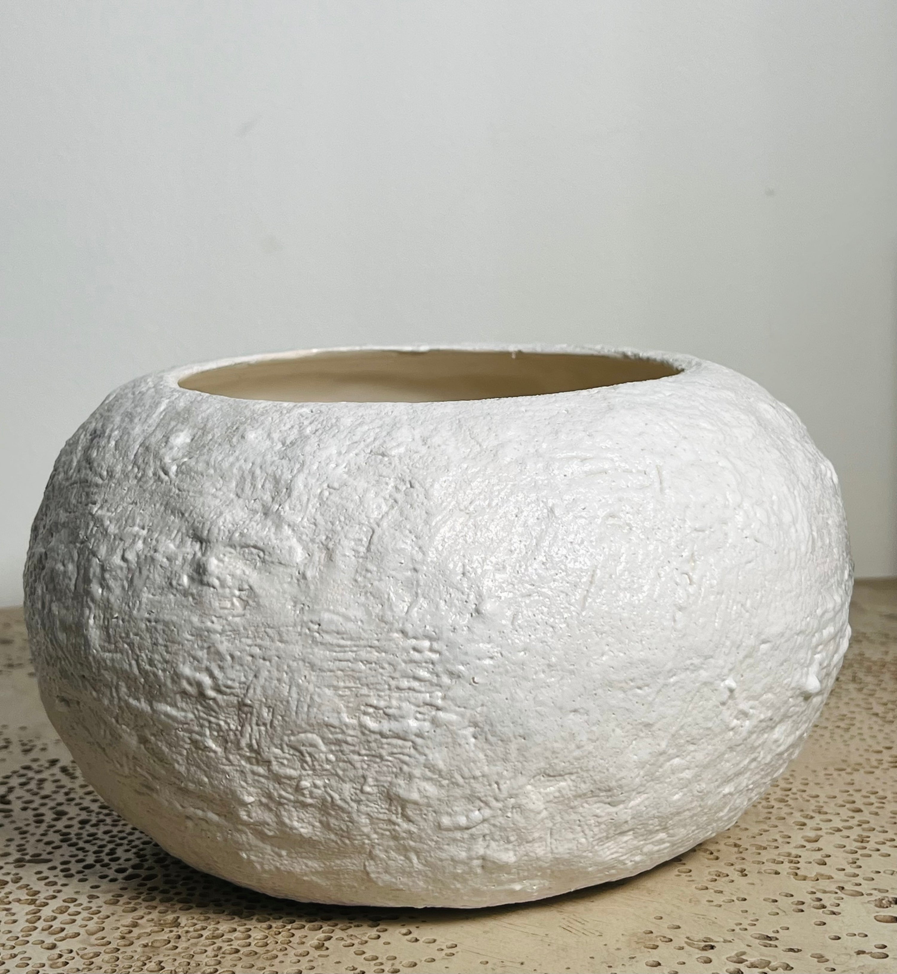 White Textured Studio Bowl (Vintage)