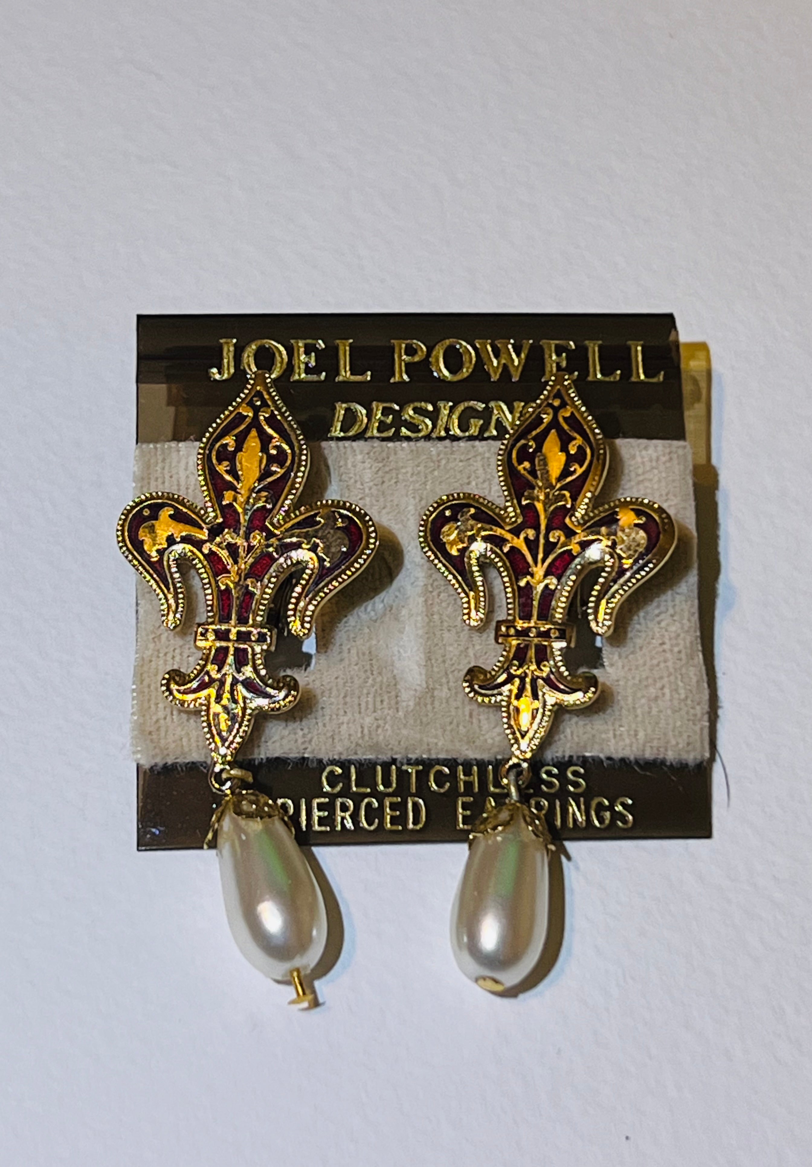 “Joel Powell” Fleur De Lis Earings (Vintage)