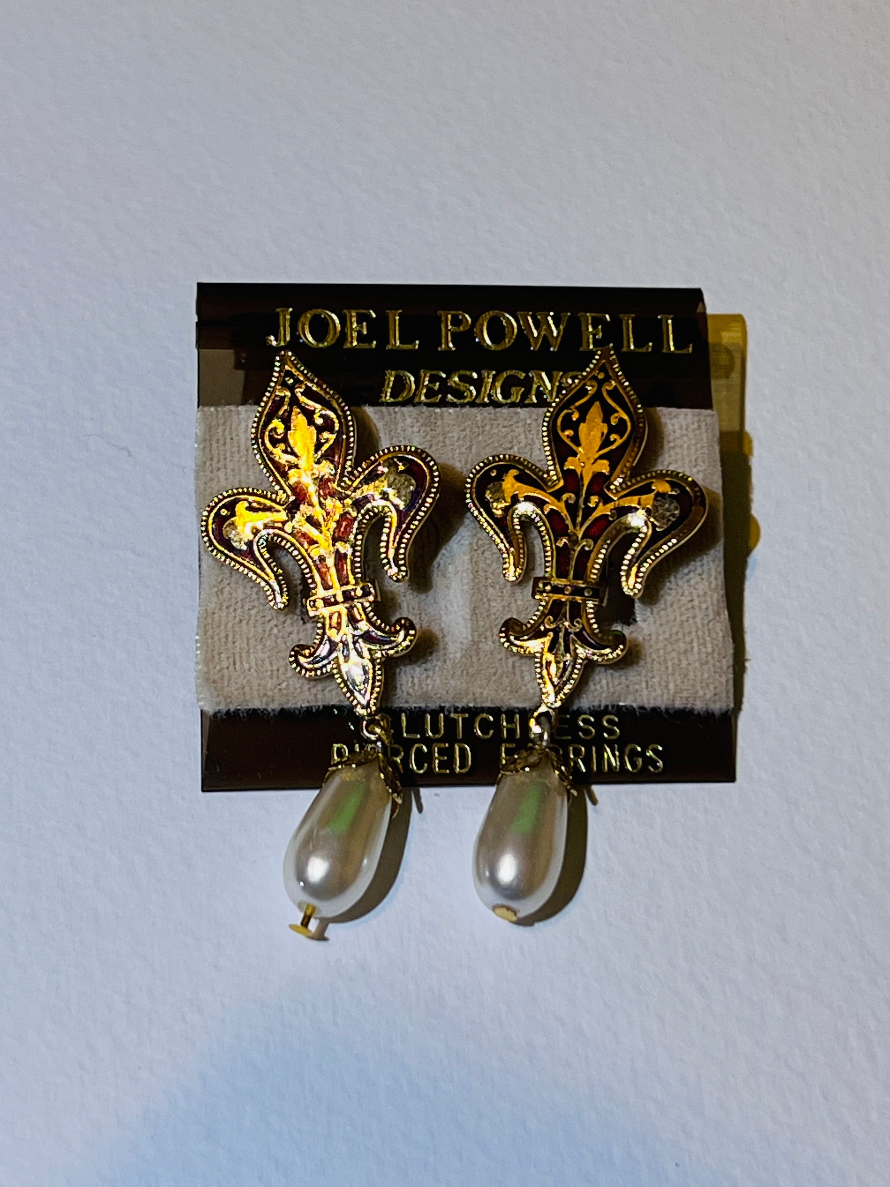 “Joel Powell” Fleur De Lis Earings (Vintage)