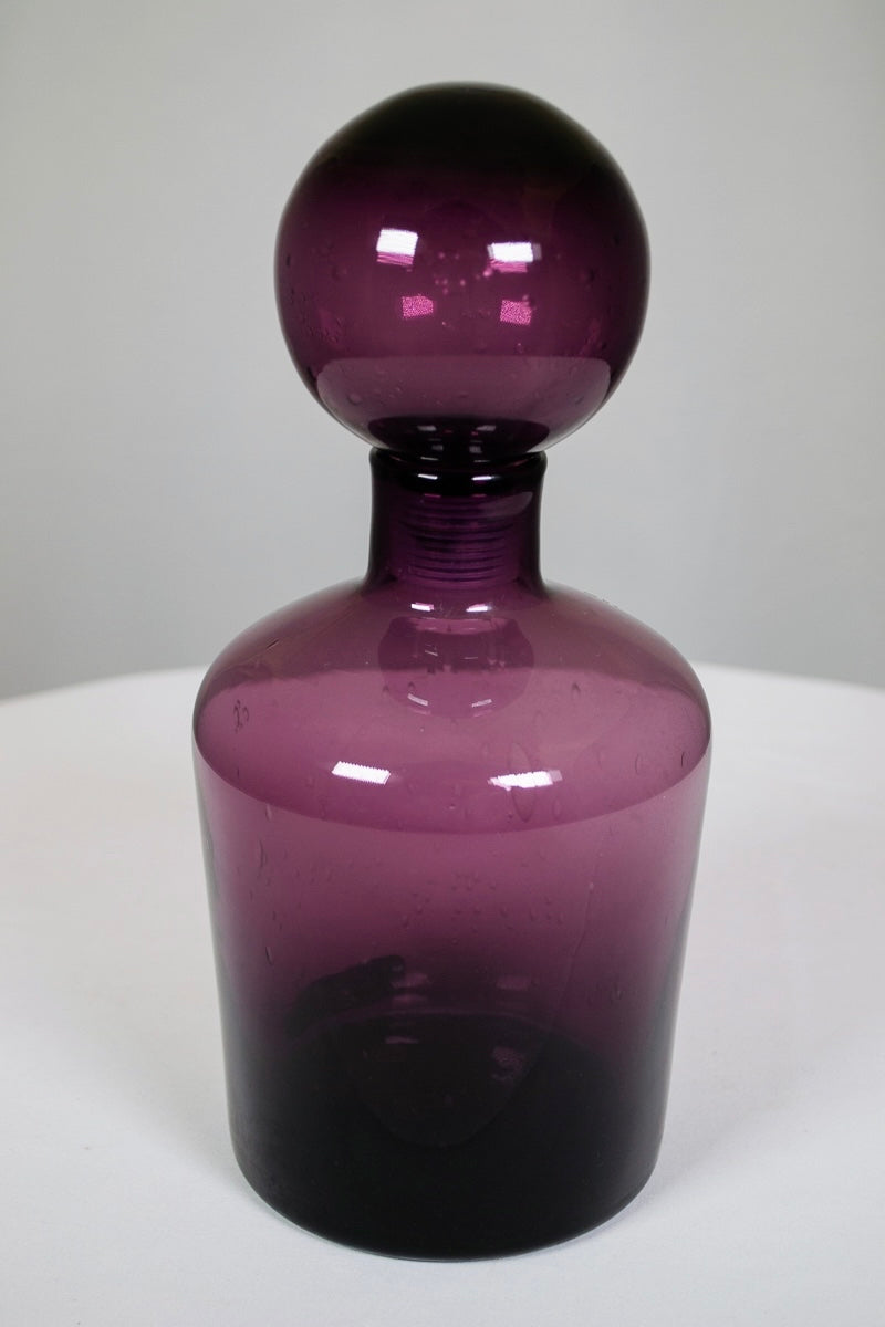 Amethyst Glass Decanter And Stopper (MCM)