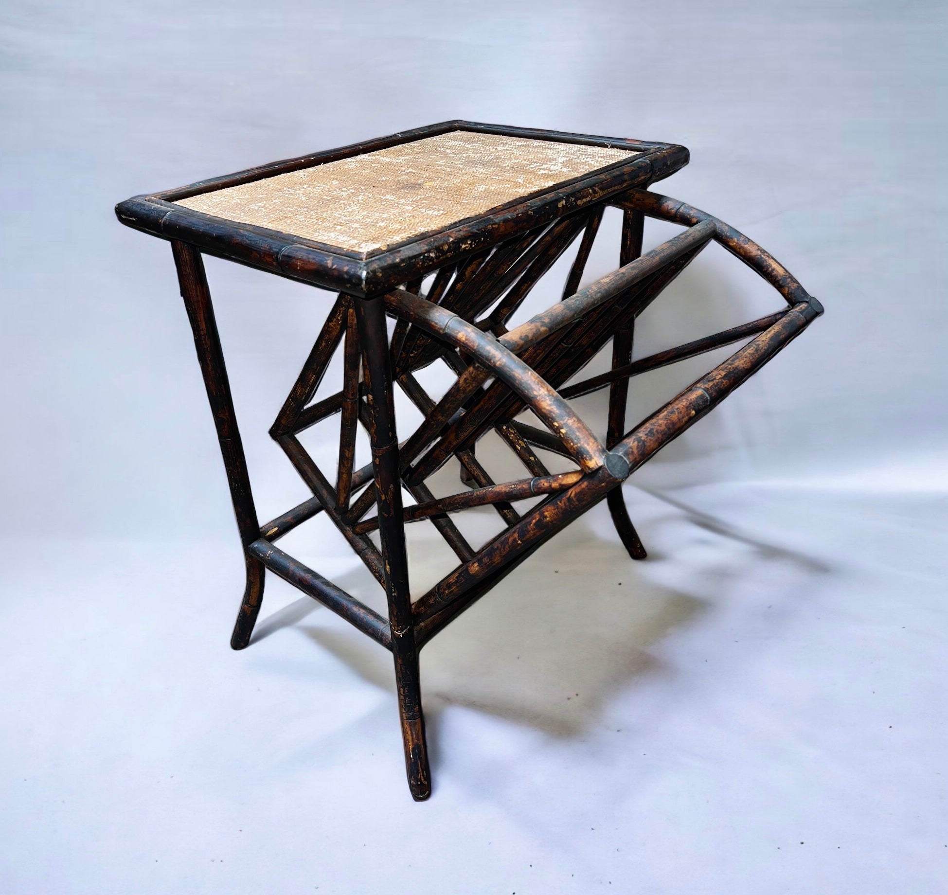 19th Century Antique Bamboo Magazine Rack (Vintage)