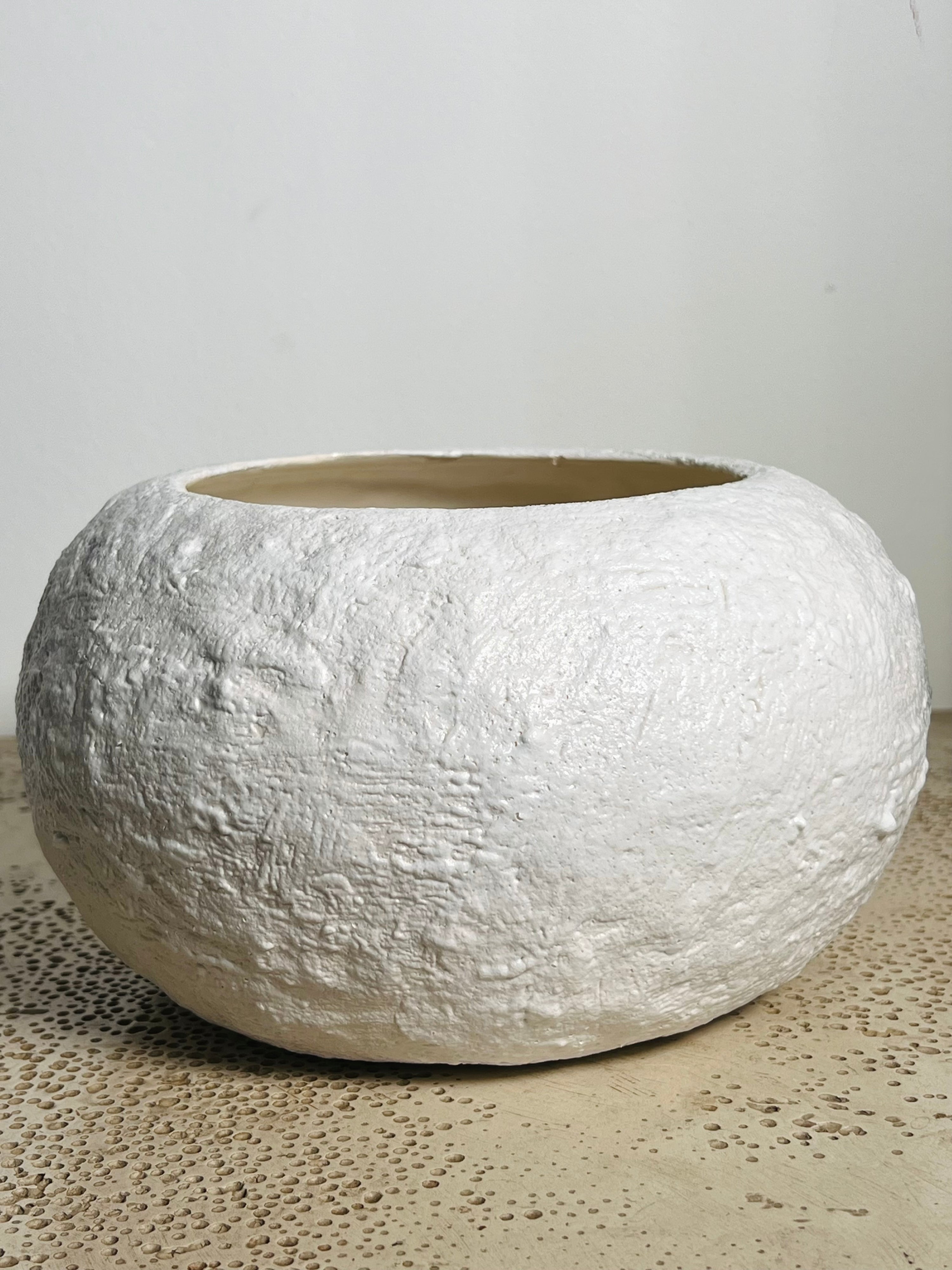 White Textured Studio Bowl (Vintage)