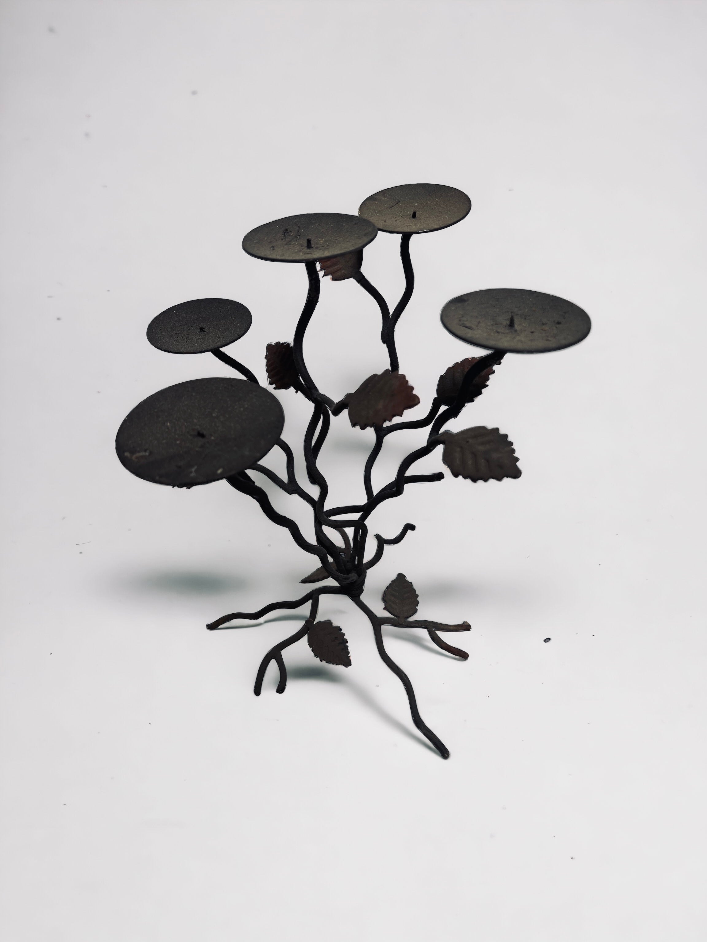 Metal Vine Candle Holder Tree