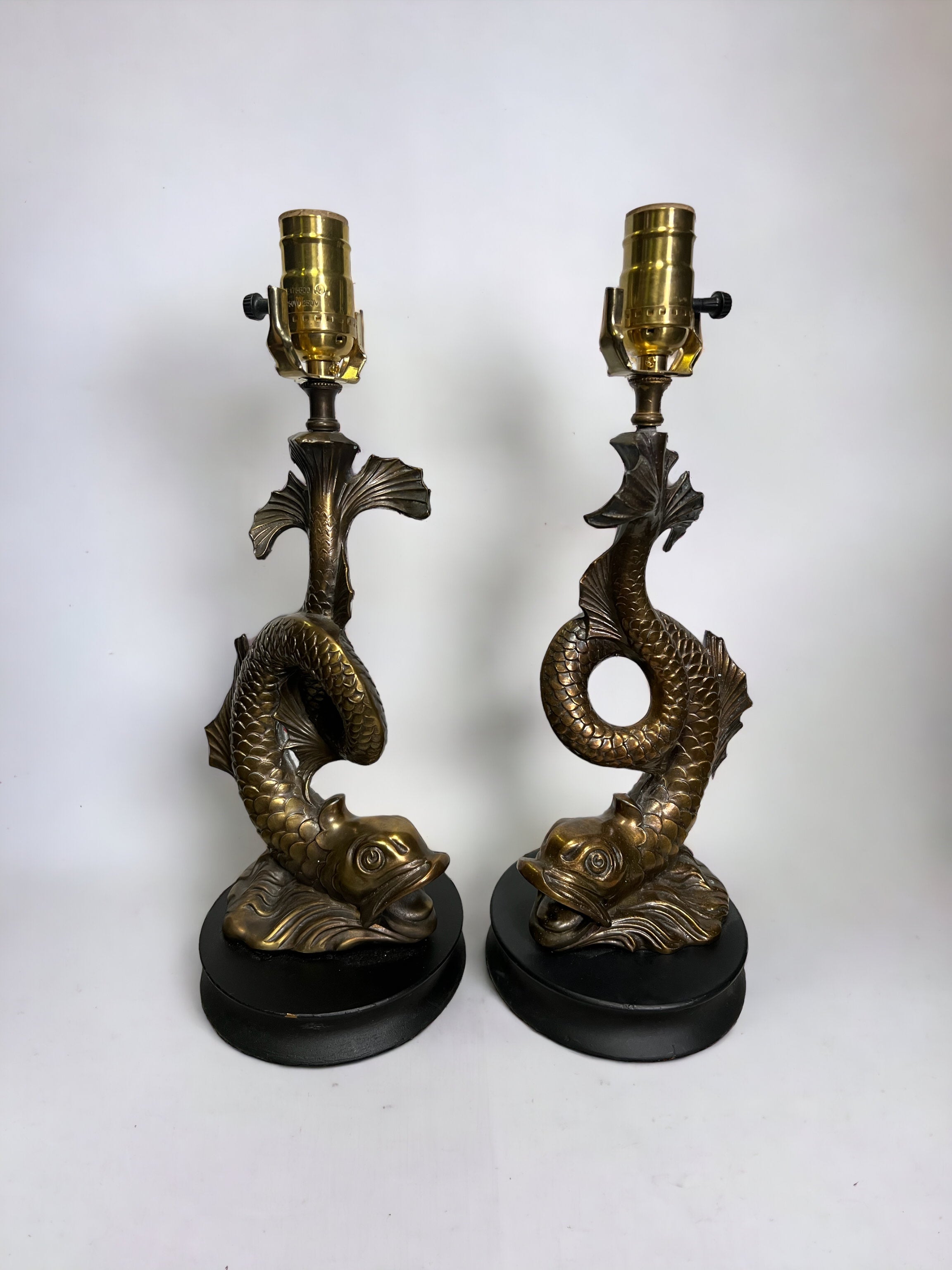 Brass Coi Lamps