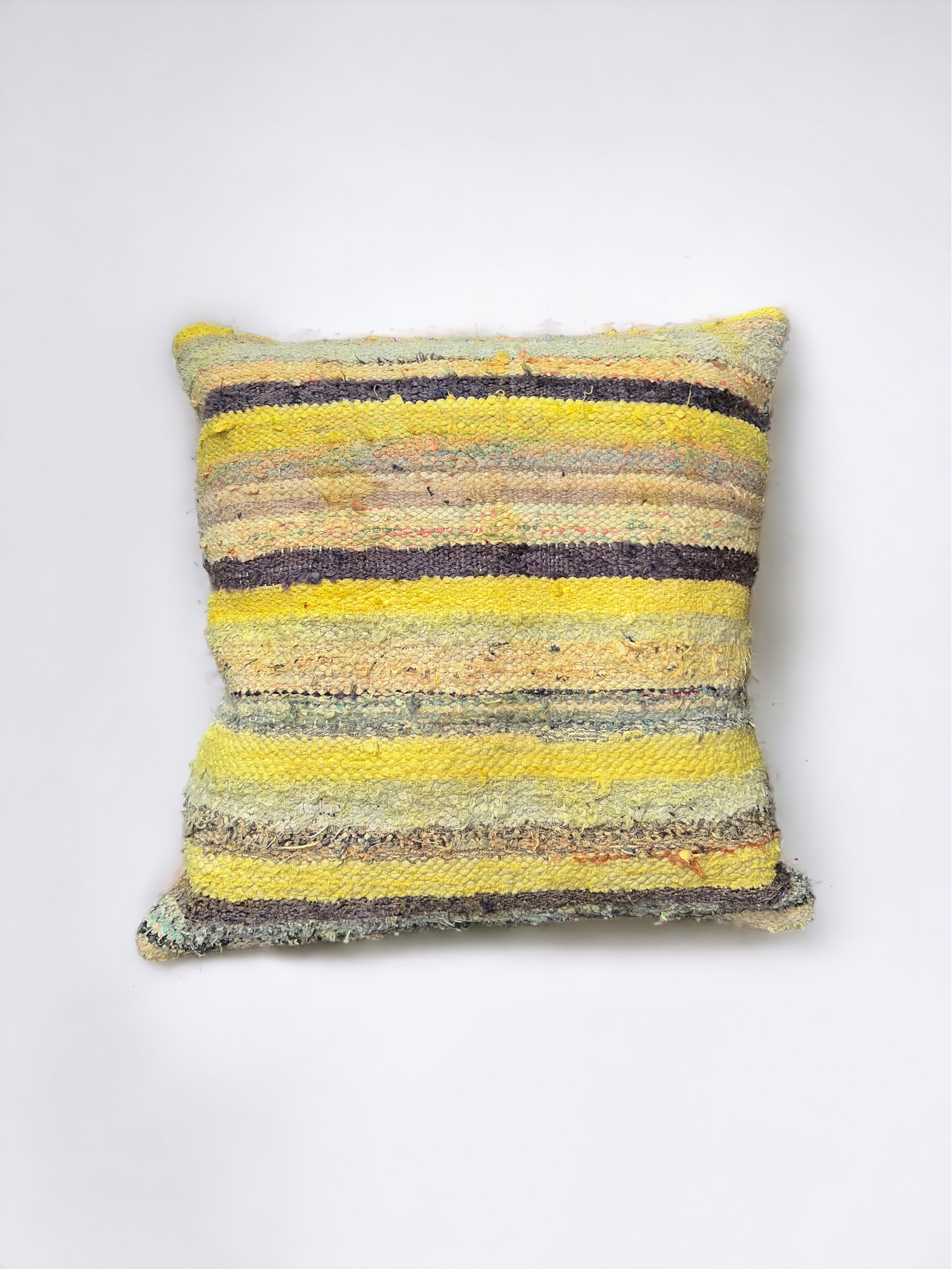 Neon Yellow Turkish Killim Pillow