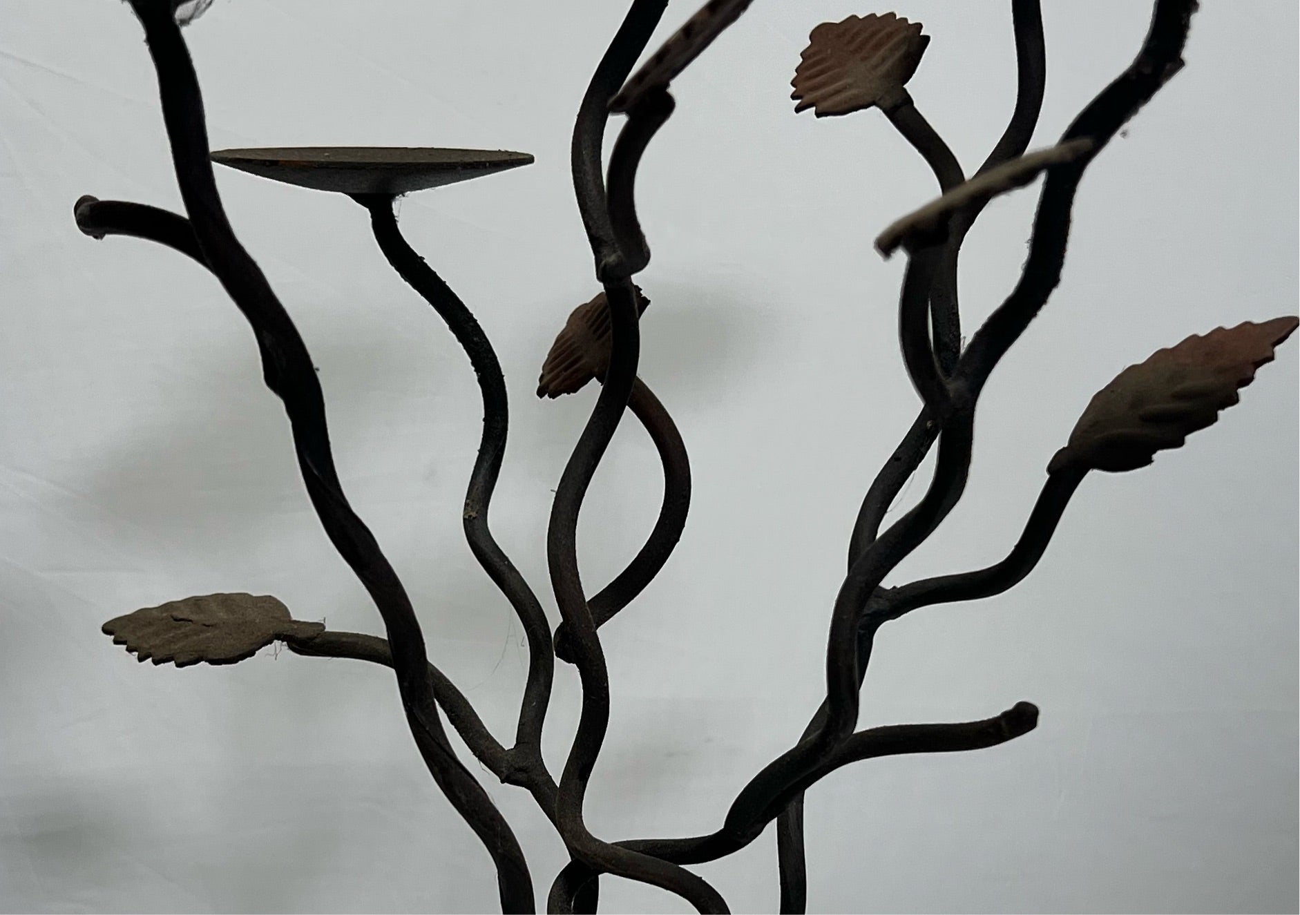 Metal Vine Candle Holder Tree