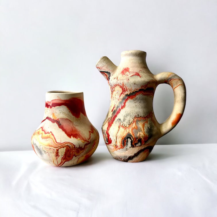 Nemadji Pottery Multi Color Pitcher