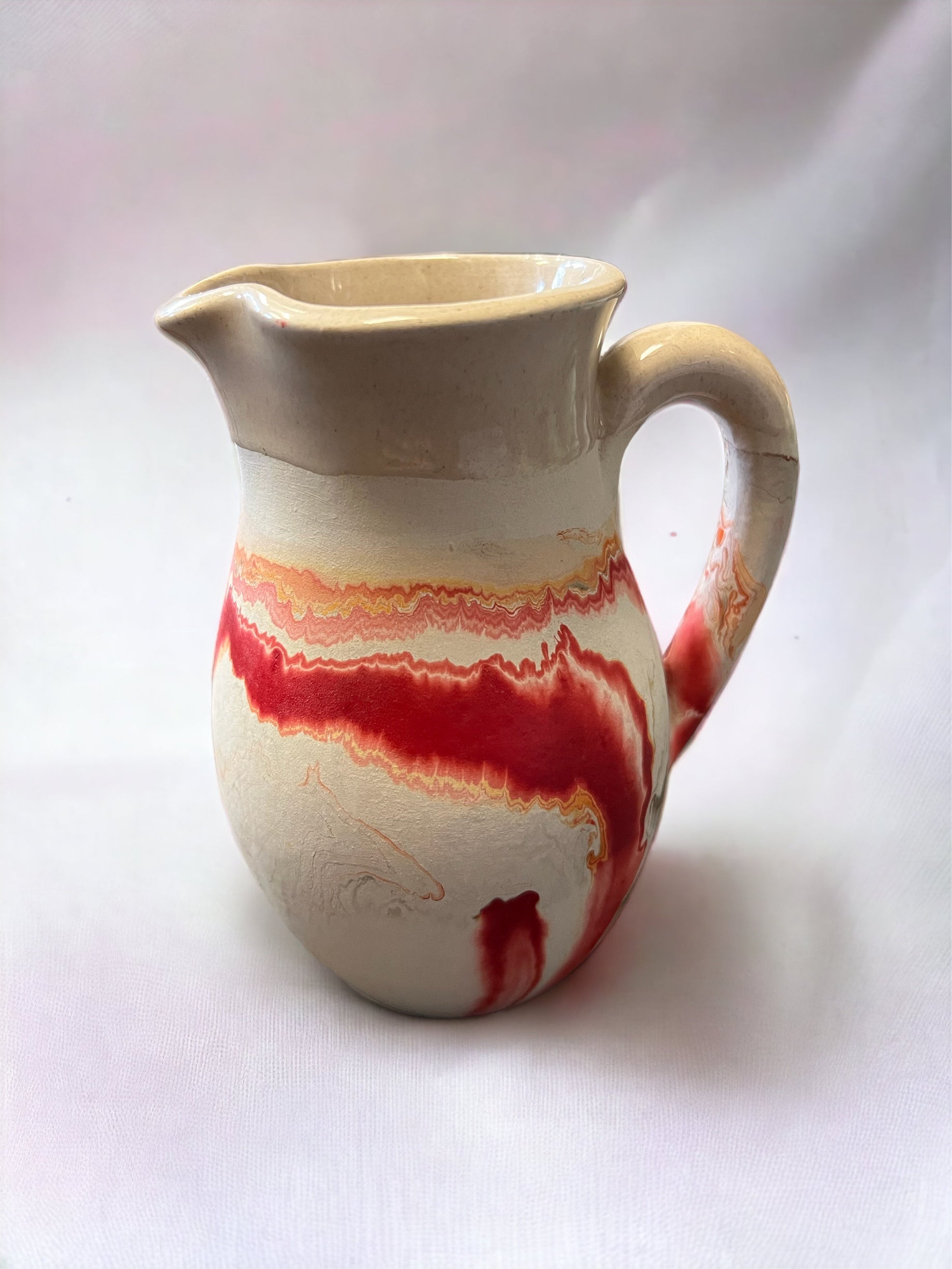 Nemadji Red And Orange Pitcher