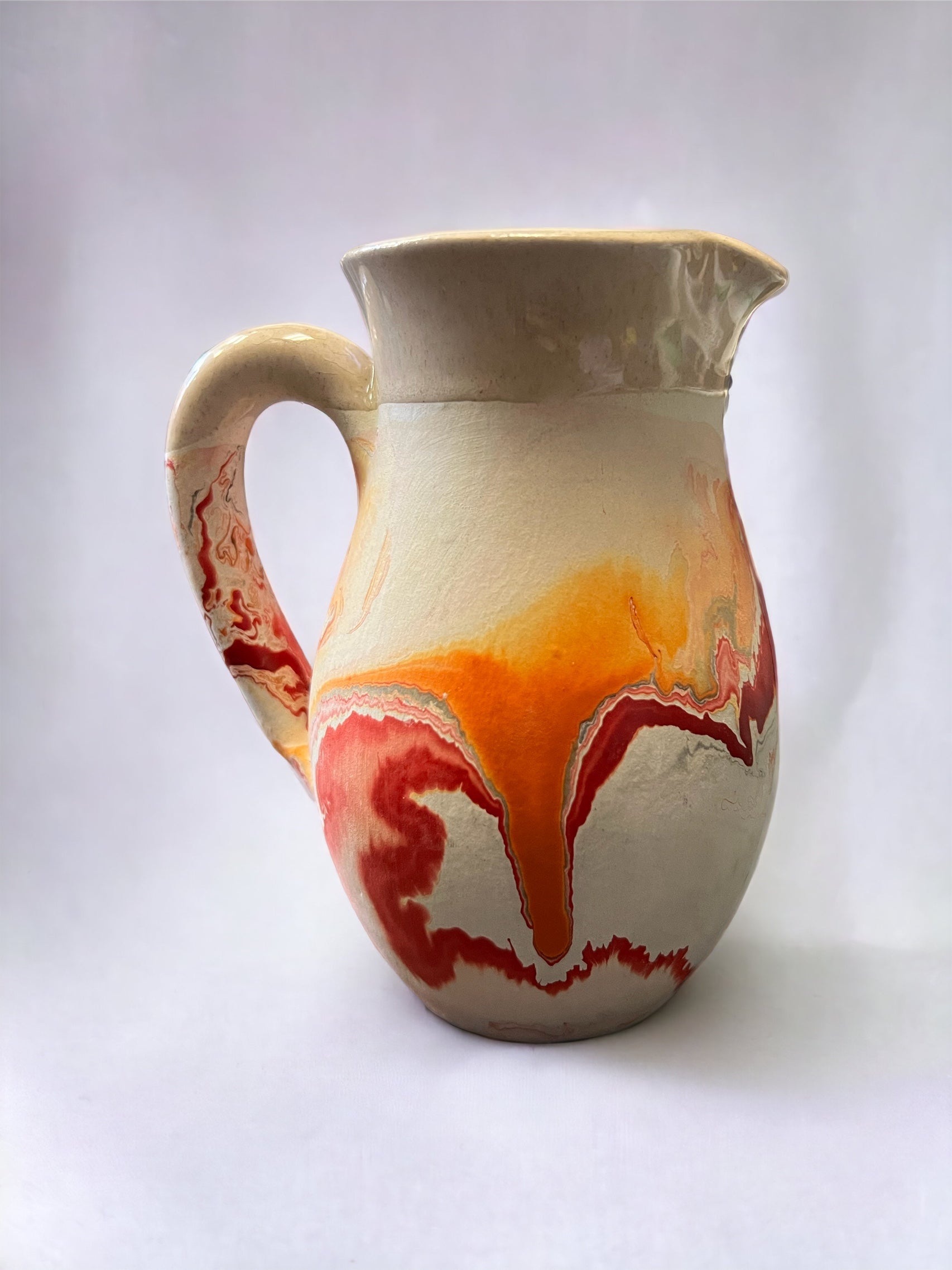 Nemadji Red And Orange Pitcher