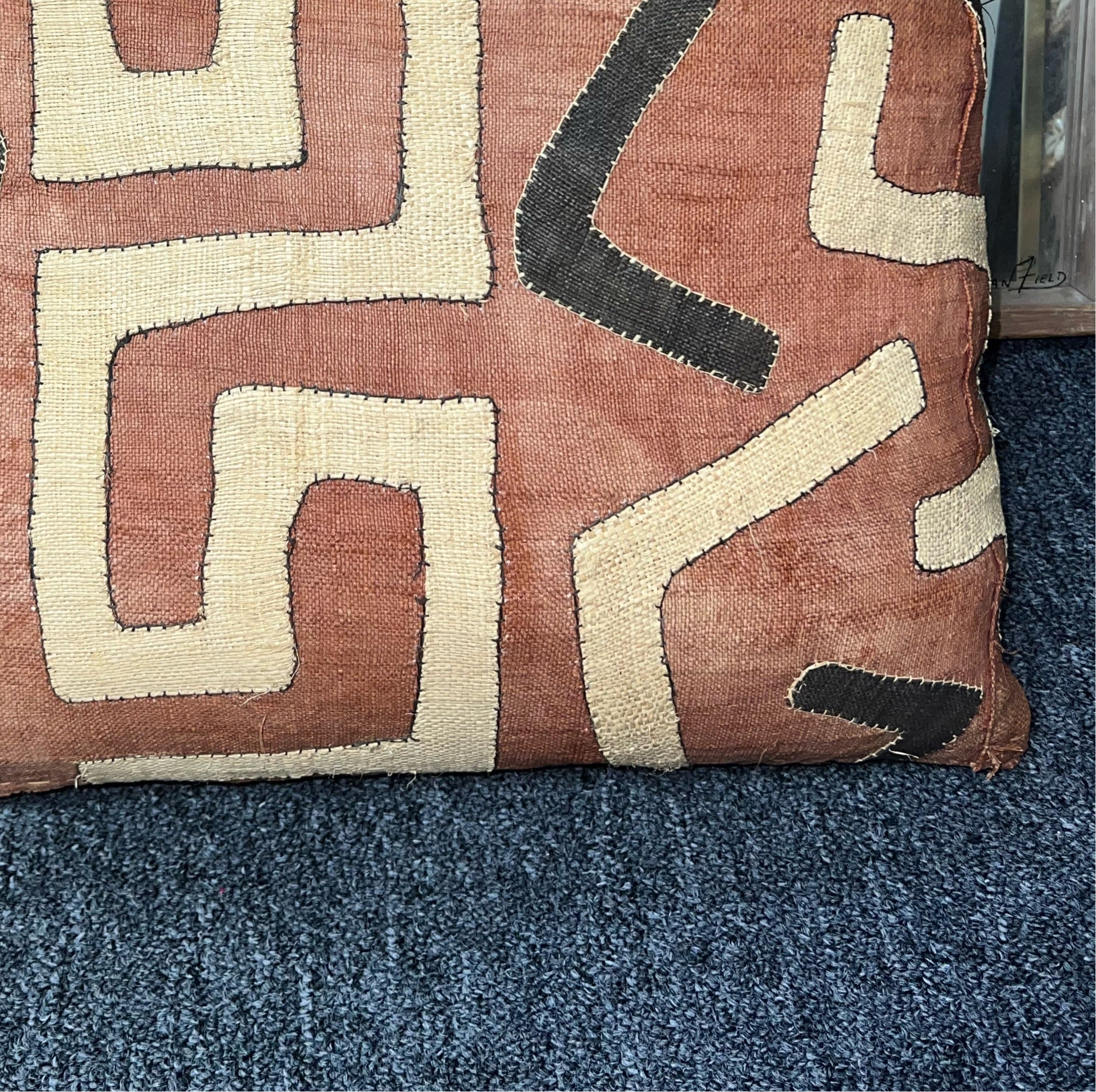 Kuba Cloth Chestnut Pillow