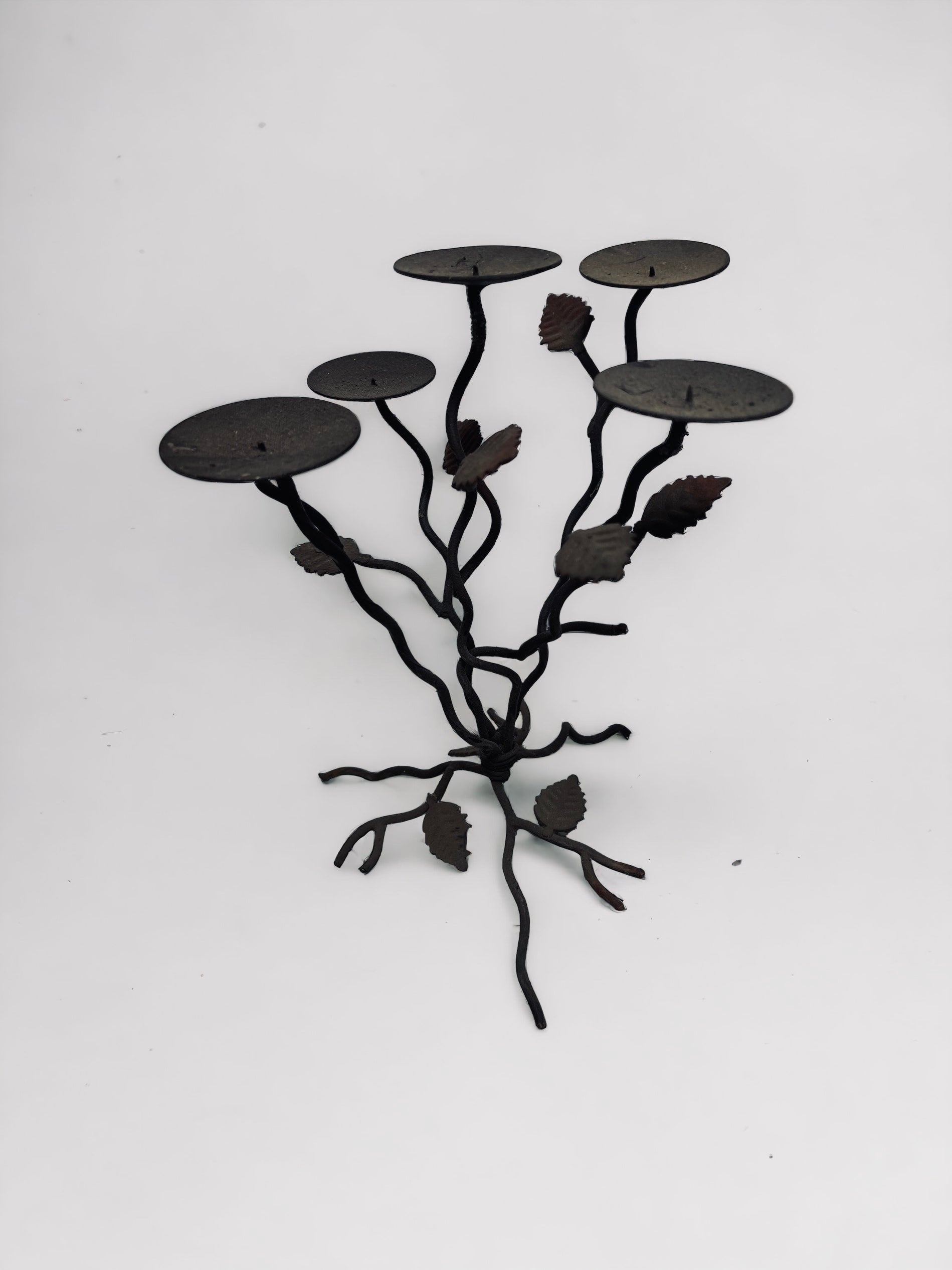 Metal Vine Candle Holder Tree