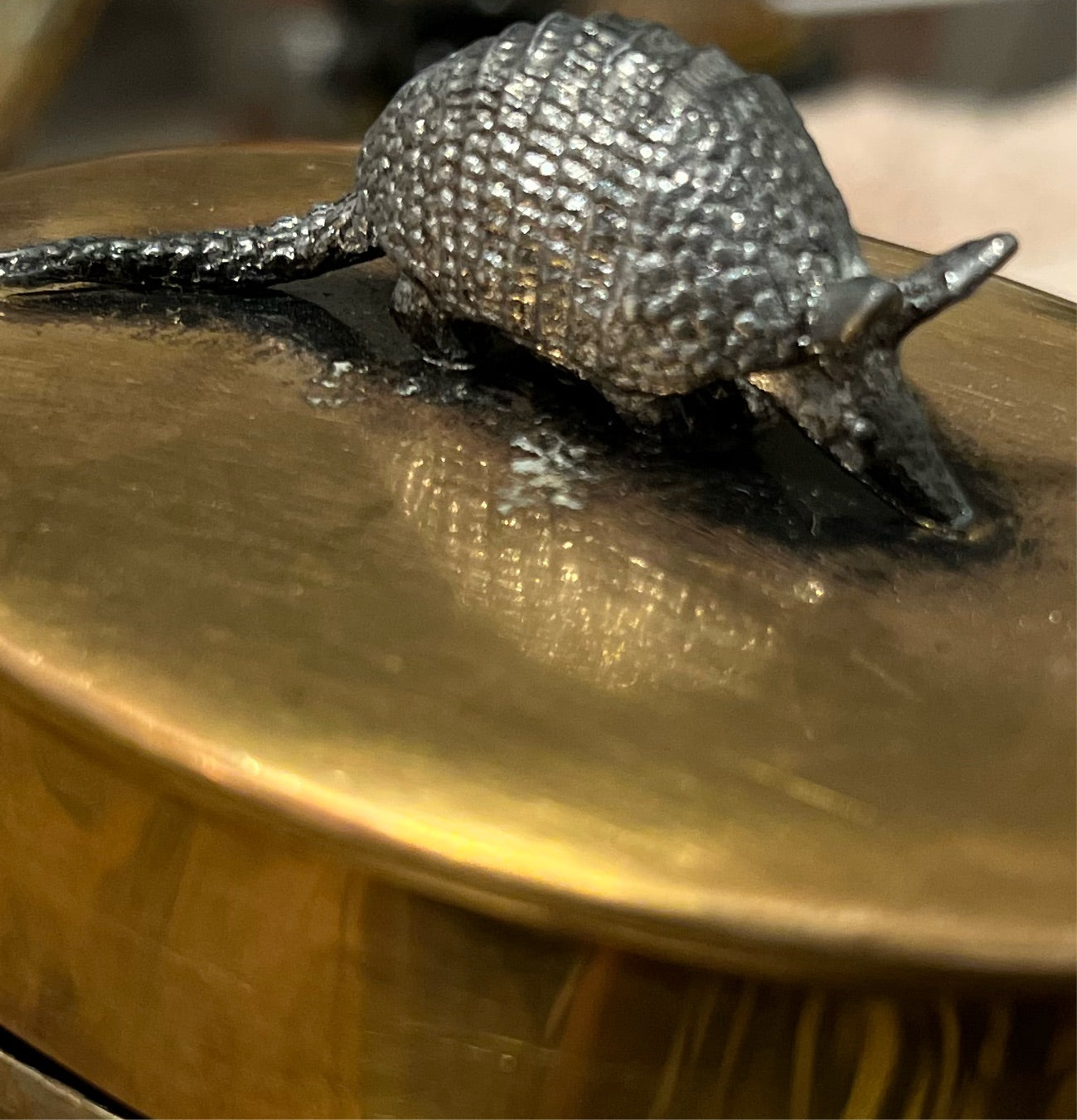 Brass Armadillo Box (Vintage)(Sold)